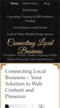 Mobile Screenshot of connectinglocalbusiness.com