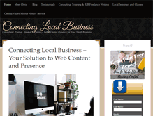 Tablet Screenshot of connectinglocalbusiness.com